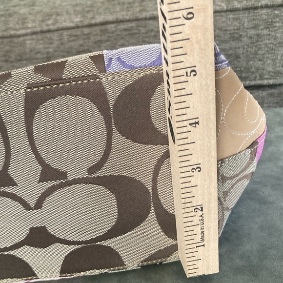 NEW LOWER PRICE VINTAGE Coach F11711 m patchwork tote pink & gold NEW WITH TAGS - Picture 14 of 15